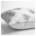 Obliečka na vankúš s prímesou bavlny Minimalist Cushion Covers White Leaf, 45 × 45 cm