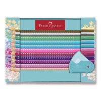 Pastelky Faber-Castell Sparkle so strúhadlom - 20 farieb