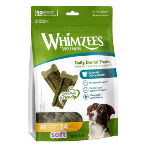 WHIMZEES Soft dentálna maškrta pre psy M (12-18kg) 14ks