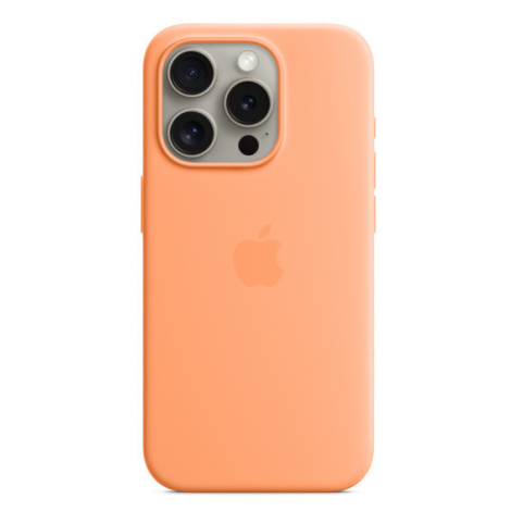 iPhone 15 ProMax Silicone Case MS - Orange Sorbet Apple