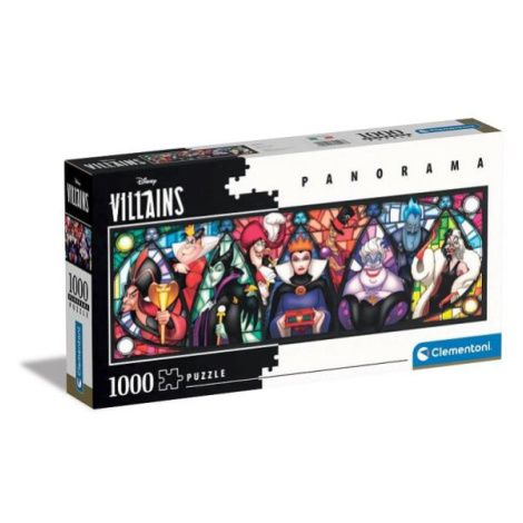 Puzzle 1000 dielikov panoráma - Disney Villains