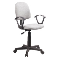 KONDELA Tamson kancelárska stolička s podrúčkami sivá / čierna