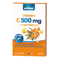 VITAR Vitamín C 500 mg s rakytníkom  s postupným uvoľňovaním 30 kapsúl