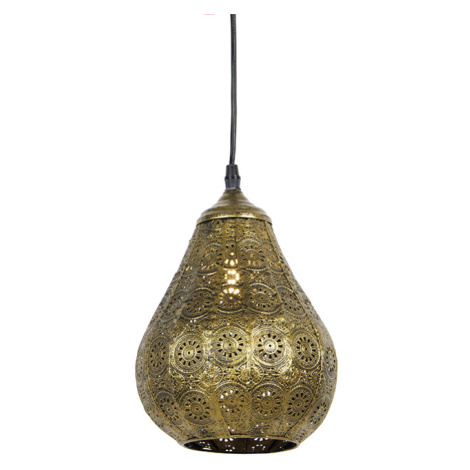 Orientálna závesná lampa zlatá - Billa Dia QAZQA