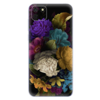 Odolné silikónové puzdro iSaprio - Dark Flowers - Huawei Y5p