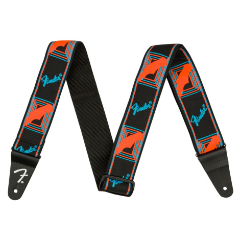 Fender Neon Monogram Strap Blue/Orange