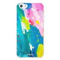 Odolné silikónové puzdro iSaprio - Abstract Paint 04 - iPhone 5/5S/SE