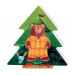Janod drevené puzzle Medveď v pyžame 08198