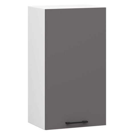 Horná kuchynská skrinka OLIWIA W40 H720 biela / grafitová / sivá