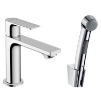 Hansgrohe Rebris E, umývadlová batéria 110 s ručnou sprchou Bidette a sprchovou hadicou 160 cm, 