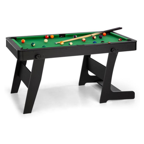 OneConcept Trickshot, biliardový hrací stôl, 140 x 64,5 cm, 16 gulí, 2 biliardové palice, MDF, č