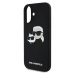 Karl Lagerfeld Liquid Silicone Double Heads MagSafe kryt iPhone 16 Plus čierny