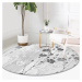 Sivý prateľný okrúhly koberec vhodný pre robotické vysávače ø 100 cm Comfort – Mila Home