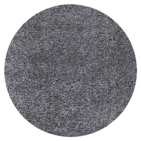 Kusový koberec Dream Shaggy 4000 Grey kruh - 120x120 (průměr) kruh cm Ayyildiz koberce