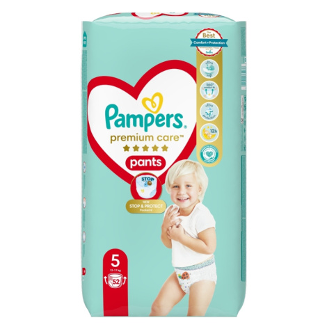 PAMPERS Premium Care veľ.5 Plienkové nohavičky 12-17 kg 52 kusov