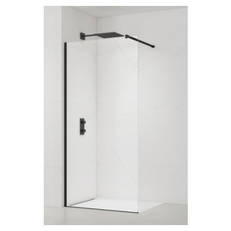 Sprchová zástena Walk-in 150 cm SAT čierna SATBWI150PRC