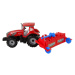 mamido Červený Traktor s Pluhom s Frikciou Pohonu