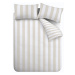 Biele/béžové obliečky na jednolôžko 135x200 cm Cove Stripe – Catherine Lansfield