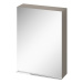 CERSANIT - Zrkadlová skrinka VIRGO 60 sivý dub s chrómovými úchytmi S522-015