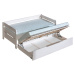 DL Drevená detská posteľ s prístelkou Bela 90x200 cm Farba: Biela, Motív: Paríž