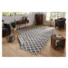 Kusový koberec Twin-Wendeteppiche 103126 grau creme – na ven i na doma - 120x170 cm NORTHRUGS - 
