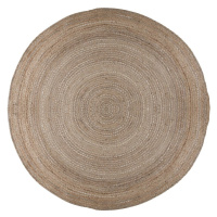 Jutový okrúhly koberec v prírodnej farbe ø 133 cm Capri – Flair Rugs