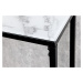 LuxD Dizajnová konzola Latrisha 110 cm biela - vzor mramor