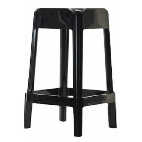 PEDRALI - Nízka barová stolička RUBIK 582 DS - čierna