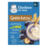 GERBER For baby mliečna kaša pšenično-ovsená slivka 6m+ 200 g