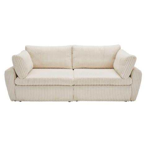Carryhome ROZKLADACIA POHOVKA, textil, krémová