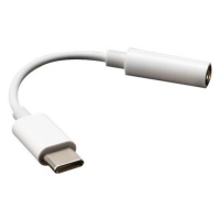 Akasa redukcia USB-C - 3.5mm Jack, 10cm, biela