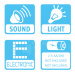 Projektor k postieľke Hríb Cotoons Smoby so svetlom a 4 melódiami od 0 mesiacov
