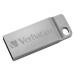 Verbatim USB flash disk, USB 2.0, 16GB, Metal Executive, Store N Go, stříbrný, 98748, USB A, s p