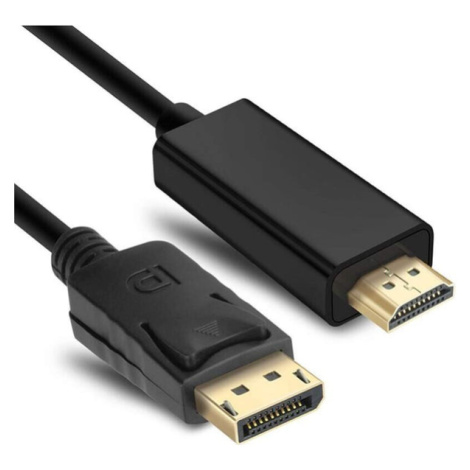 Kábel DisplayPort (male) na HDMI (male), 2m, tienený, čierna Winner Group