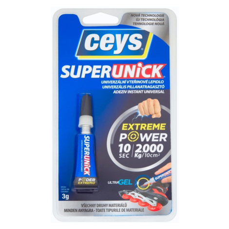 Ceys Sekundové lepidlo univerzálne ULTRAUNICK GEL 3 g