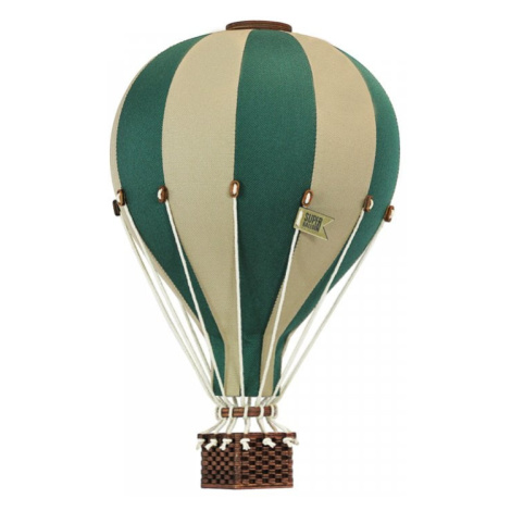 Dadaboom.sk Dekoračný teplovzdušný balón - zelená/krémová - S-28cm x 16cm