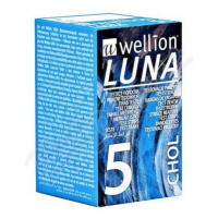 Wellion LUNA testovacie prúžky na meranie cholesterolu 5 ks