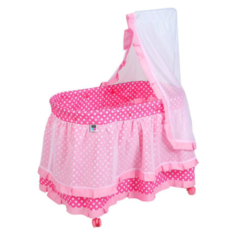 Košík pre bábiky Baby Mix Nikolka svetlo ružový