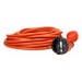 Záhradný predlžovací kábel z PVC, IP20, zaliaty, kábel 50m dlhý, 3x1,5mm2 Schuko