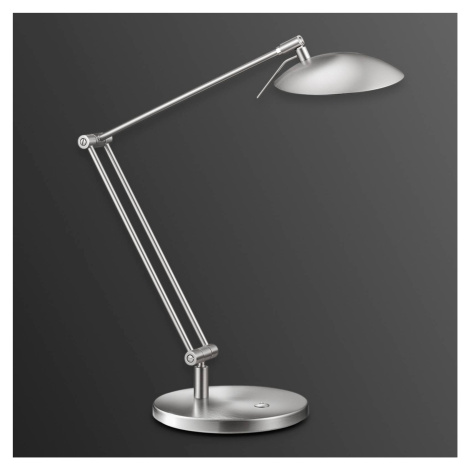 Stolná LED lampa Coira, matný nikel Knapstein