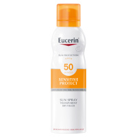 EUCERIN Transparentný sprej na opaľovanie Dry Touch Sensitive Protect SPF 50 200 ml