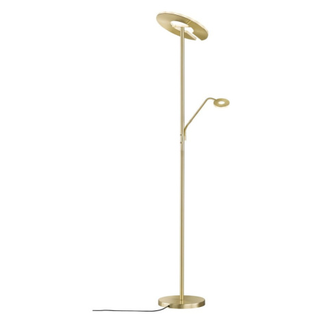 LED stmievateľná stojacia lampa v zlatej farbe (výška 180 cm) Dent – ​​Fischer & Honsel