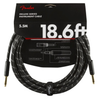 Fender Deluxe Series 18.6' Instrument Cable Black Tweed