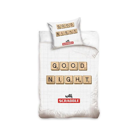 CARBOTEX obojstranné Scrabble dobrú noc 140 × 200 cm