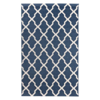 Dekoria Koberec Cottage blue/ wool 160x230cm, 160 x 230 cm