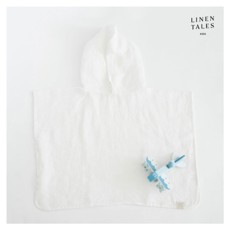 Biely ľanový detský župan veľkosť 2-4 roky - Linen Tales
