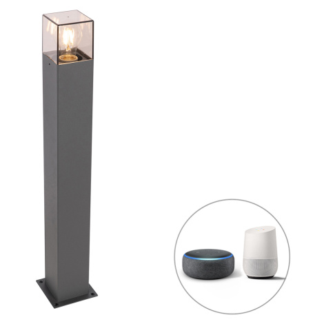 Inteligentná stojaca vonkajšia lampa antracit 70 cm vrátane Wifi P45 - Denmark QAZQA