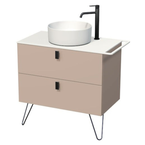 Ružové skrinky pod umývadlo