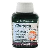 MedPharma CHITOSAN 500 mg+vitamín C,škorica,chróm