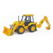 BRUDER 02428 Nakladač JCB 4cx s bagrom